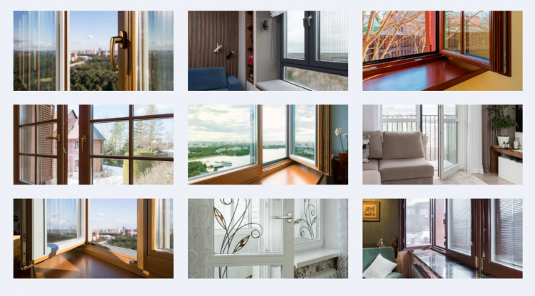 Выбор продукции на сайте Фабрика Окон