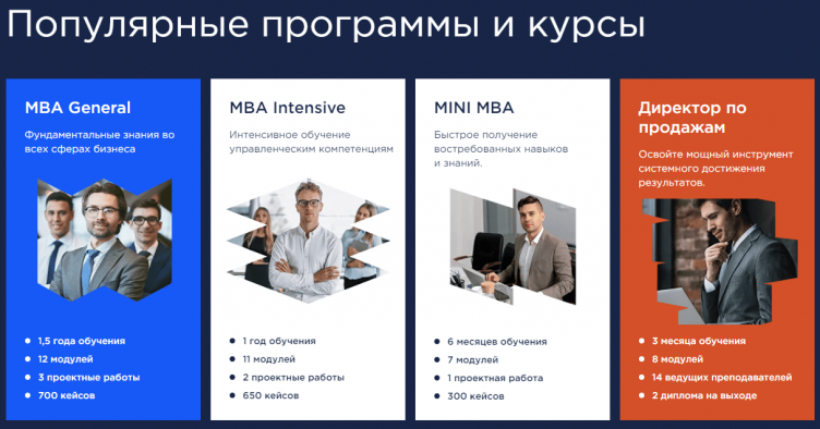 Тарифы на курсы City Business School