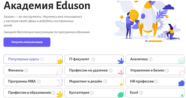 Онлайн школа Eduson Academy