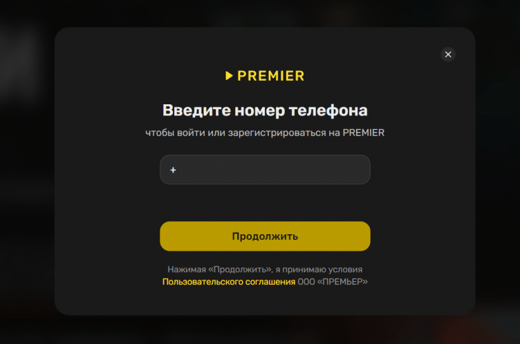 Оформление заказа в Premier